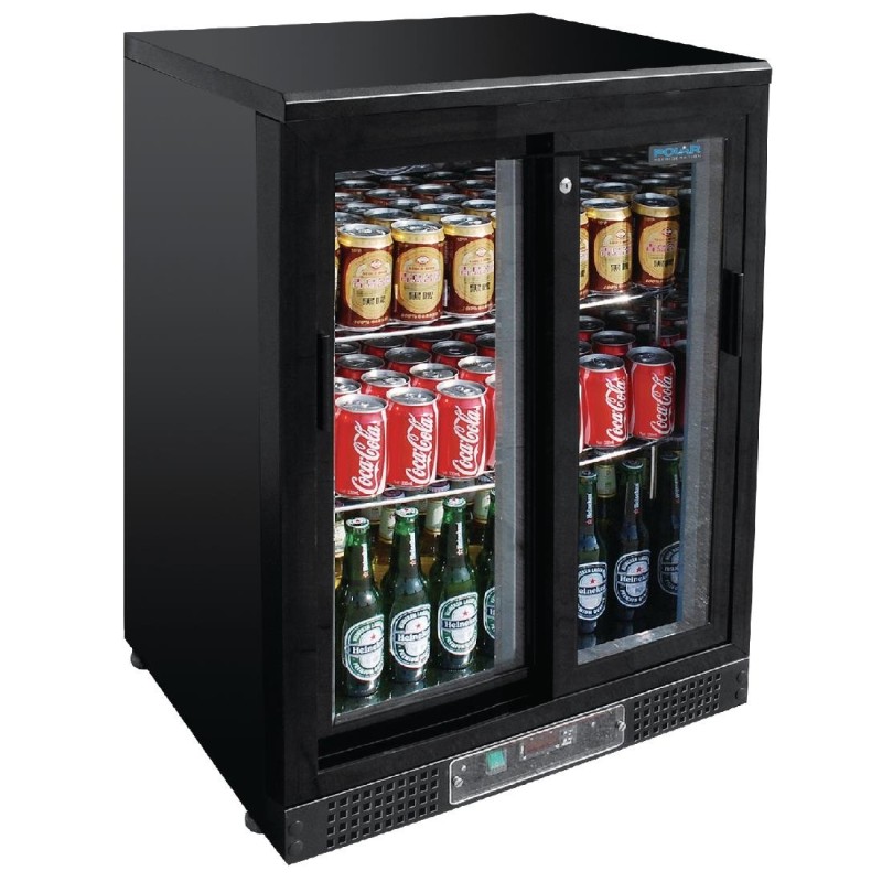 Equipement professionnel cuisine - %category_name% : Arrière-bar 2 portes coulissantes - 220litres -