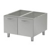 Equipement professionnel cuisine - %category_name% : Soubassement ouvert avec étagère basse pour élément de 120 cm