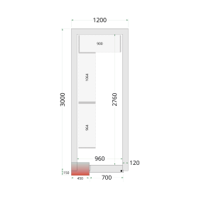 Chambre froide négative