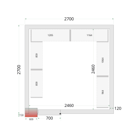 Chambre froide négative