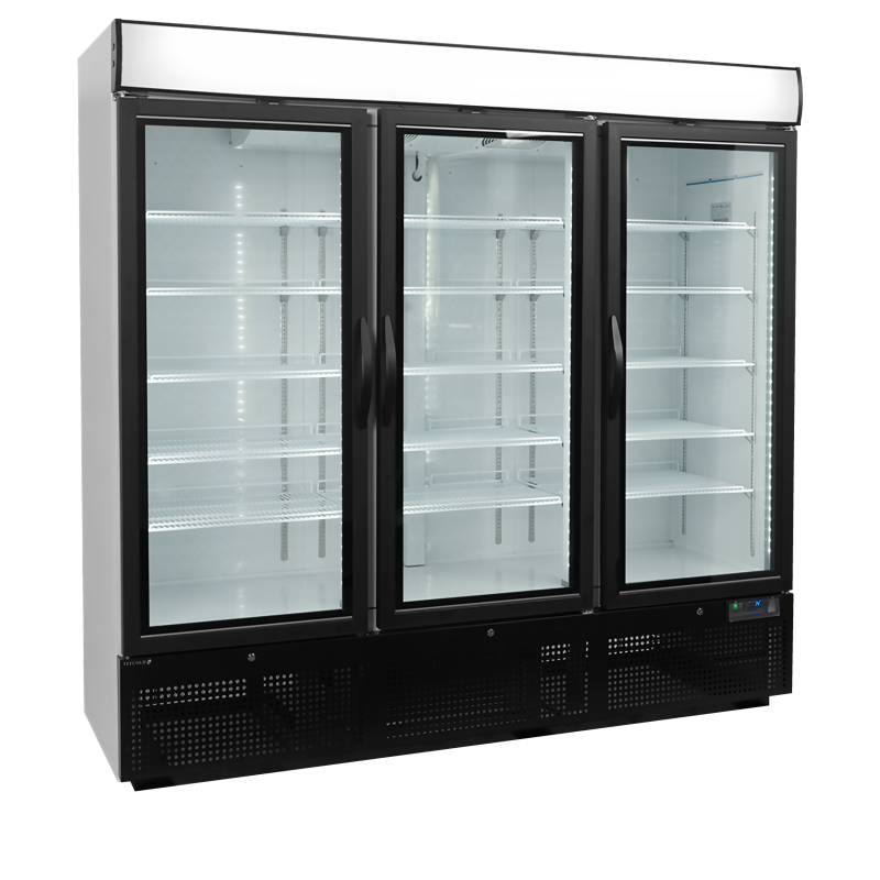 Congélateurs verticaux de vitrine