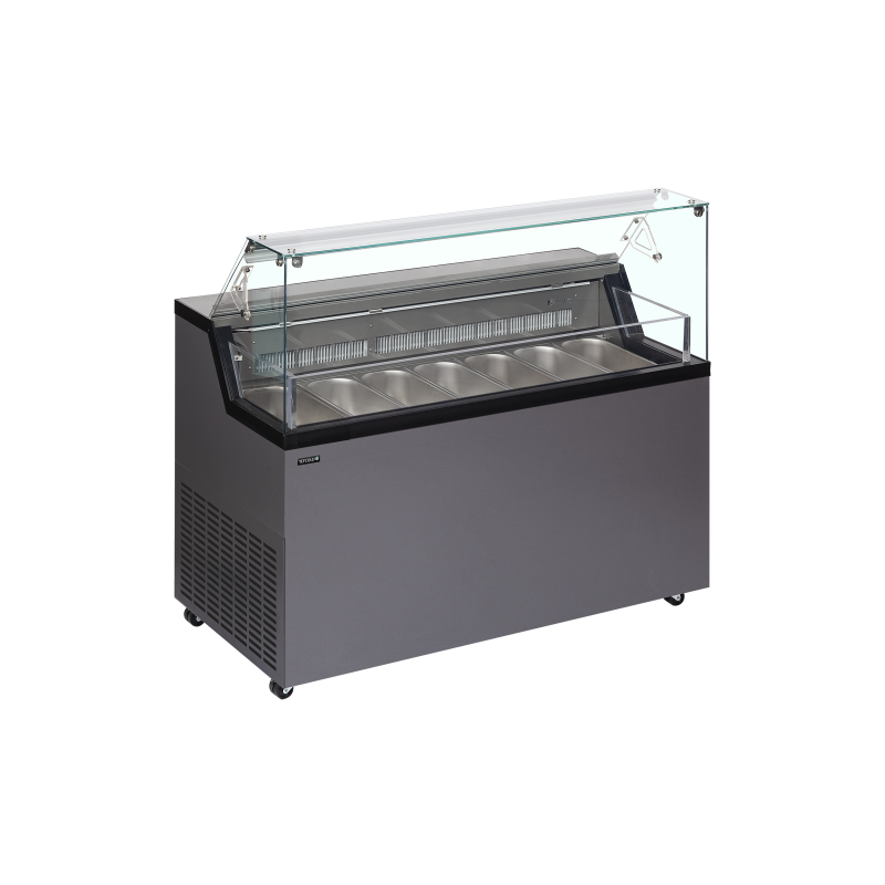 Vitrine pour glace en bac