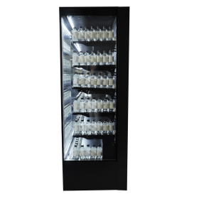 Vitrine réfrigérée murale Noir - MARCO 2500X740X2050mm- CLASSE B