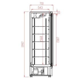 Armoire réfrigérée négative - 3 Portes - 2060 litres - COMBISTEEL