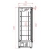 Equipement professionnel cuisine - %category_name% : Armoire réfrigérée négative - 4 Portes - 2060 litres - GASTROMASTRO
