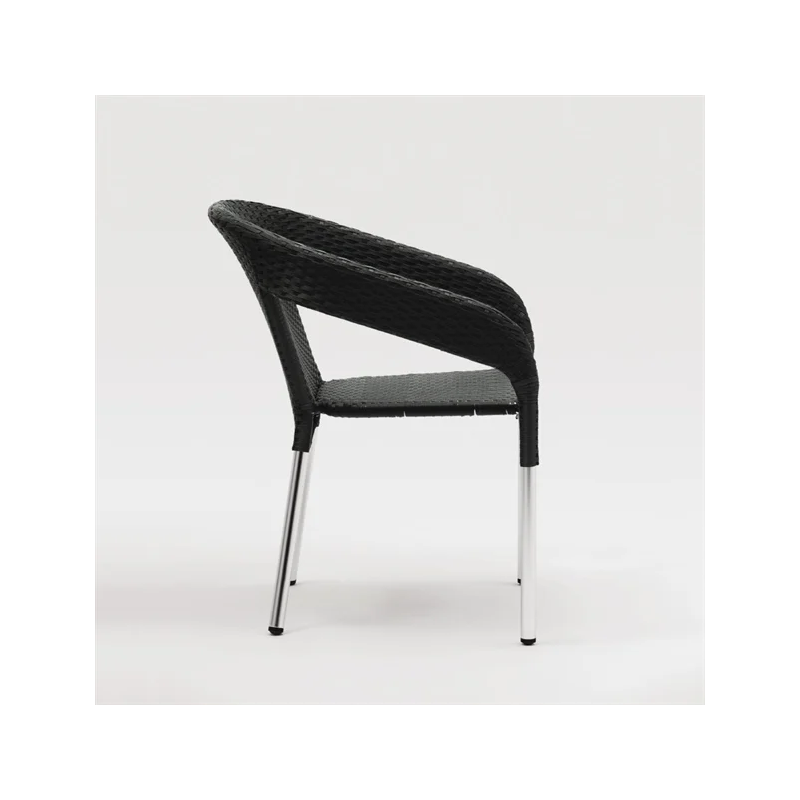 Equipement professionnel cuisine - Chaises en rotin café avec accoudoirs Pour Bars Restaurants Hôtels