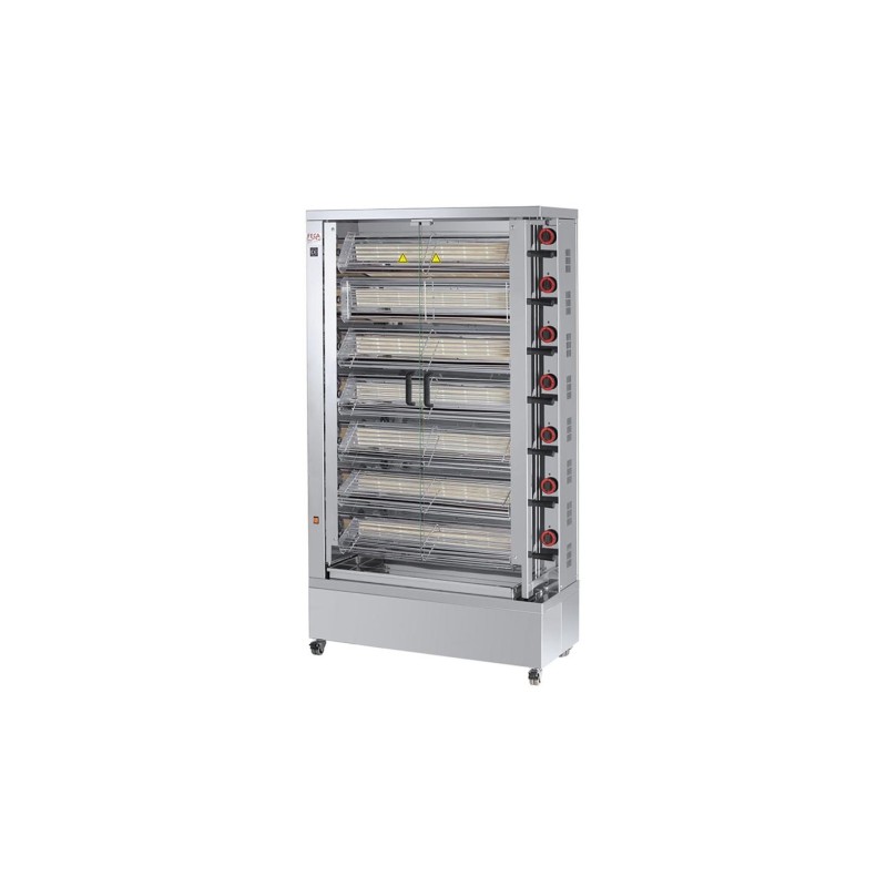 Equipement professionnel cuisine - Rôtissoire crapaudine électrique - 7 broches - GASTROMASTRO