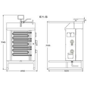 Machine Kebab électrique à gyros Potis E1