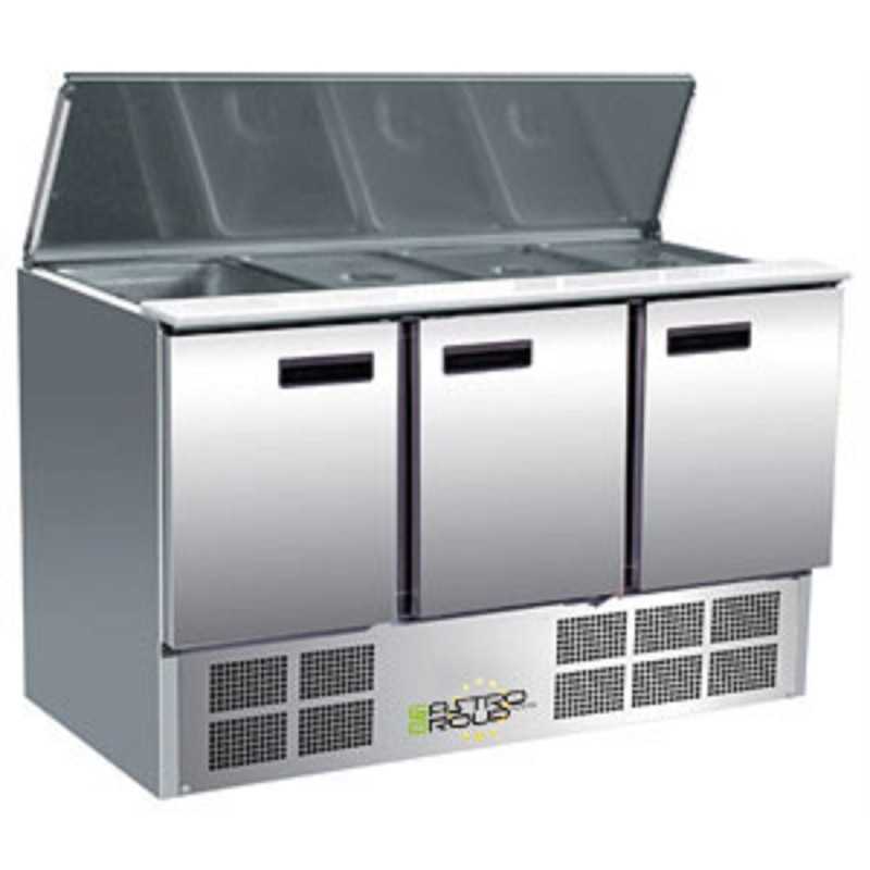 Saladette réfrigérée inox - 3 portes - POLAR Saladette réfrigérée inox - 3 portes - POLAR