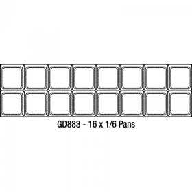 Saladette Américaine 2 portes, 527 litres, 16 bacs 1/6 Gastromastro