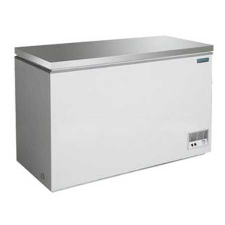 Congélateur coffre inox 390 L