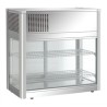 Vitrine réfrigérée de comptoir inox à poser 160 litres