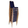 Chaises bleu de banquet