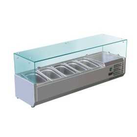 Saladette inox 5 BACS GN 1/4 - Gastromastro