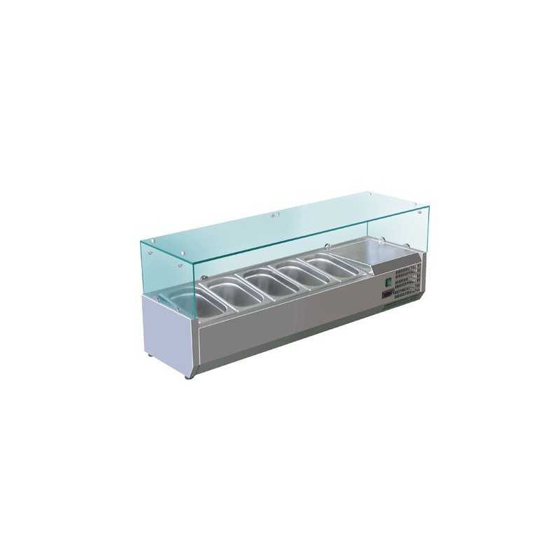 Saladette inox 5 BACS GN 1/4 - Gastromastro