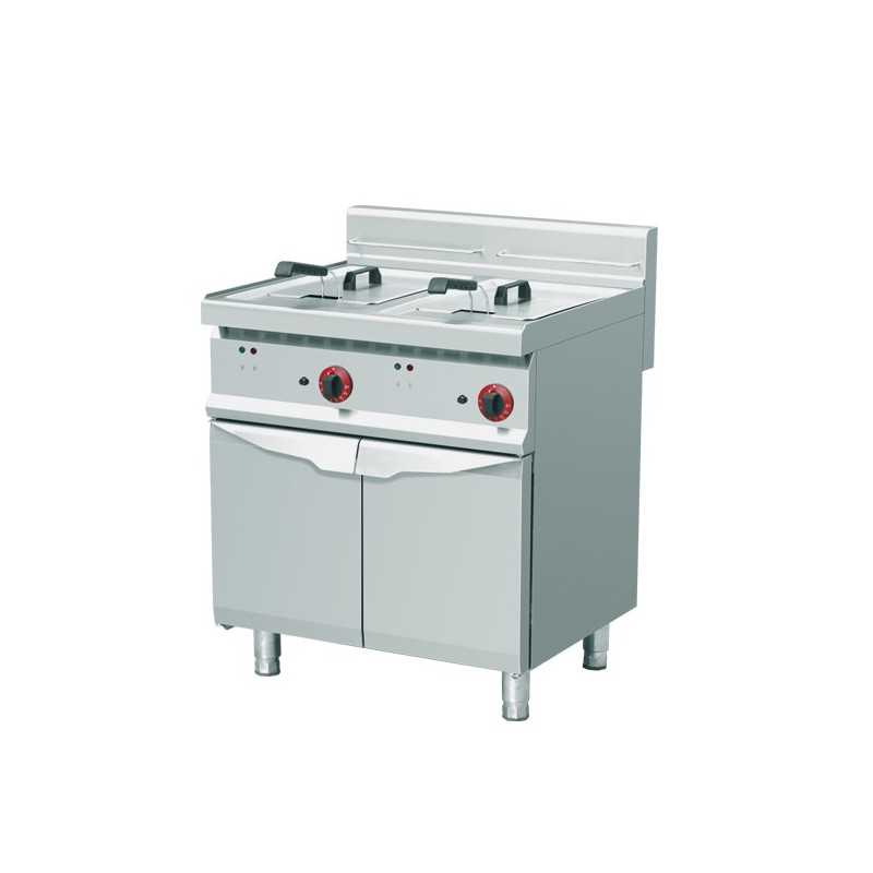 Friteuse monobloc à éléctrique 2*20 litres sur socle