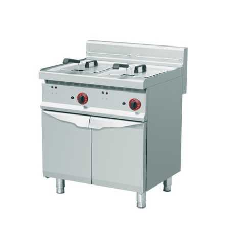 Friteuse monobloc à éléctrique 2*20 litres sur socle