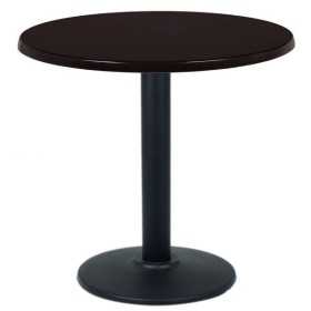 Table de restaurant Ø60 - base ronde en fonte avec plateau rond fonte