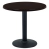 Table de restaurant Ø60 - base ronde en fonte avec plateau rond fonte