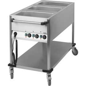 Chariot bain marie 3*GN1/1