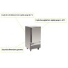 Cellule de refroidissement Inox rapide - 5x GN 1/1 - GASTROMASTRO