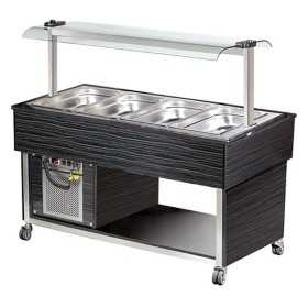 Buffet chauffant capacité 4 x GN 1/1- Buffet bain-marie 4 x GN 1/1 - GASTROMASTRO