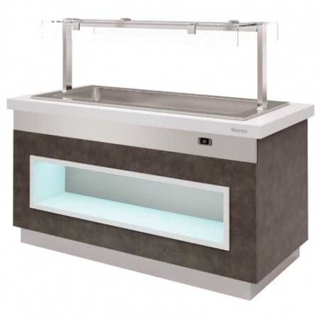 Buffet chauffant capacité 4 x GN 1/1 - GASTROMASTRO