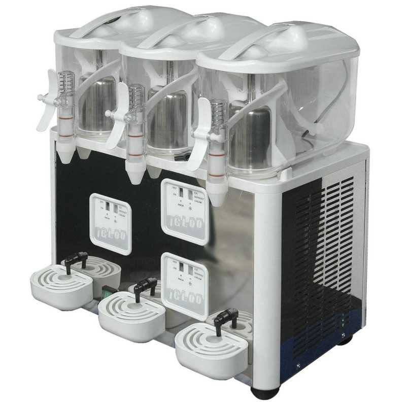 Equipement professionnel cuisine - %category_name% : Machine à Granita - 3  x 5 L - 2 cuves - Made in Italy