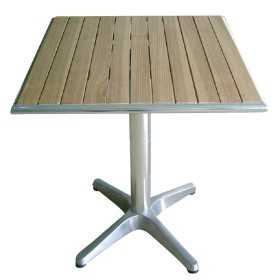 Table carrée en plateau frêne pliable