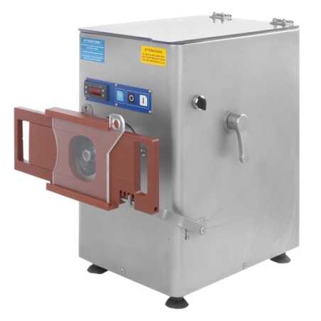 Hachoir à viande réfrigéré - PREMIUM - Usage intensif - 500 kg / heure - 230 / 380 V. - Reconstitueur intégré