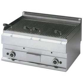 Grill pierre de lave gaz double