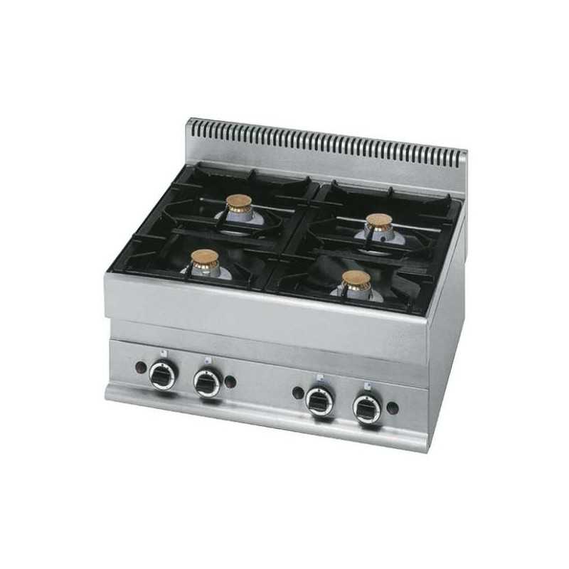 Plaque de cuisson pro top 2 feux vifs gaz gamme 600