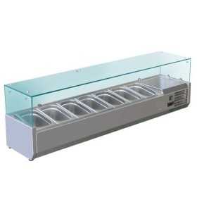 Saladette réfrigérée 7 BACS GN 1/4 inox