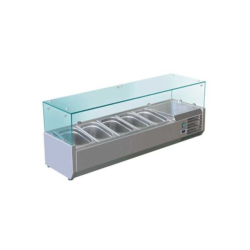 Saladette 5 BACS GN 1/3 + 1 BAC GN1/2 inox - Classe N -Gastromastro Saladette 5 BACS GN 1/3 + 1 BAC GN1/2 inox - Classe N -Gastromastro