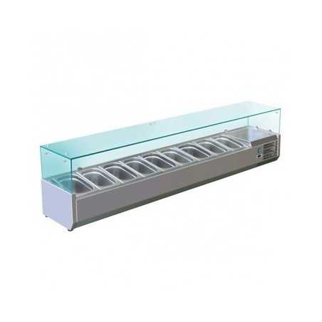 Saladette 9 BACS GN 1/3 inox- Classe N -Gastromastro