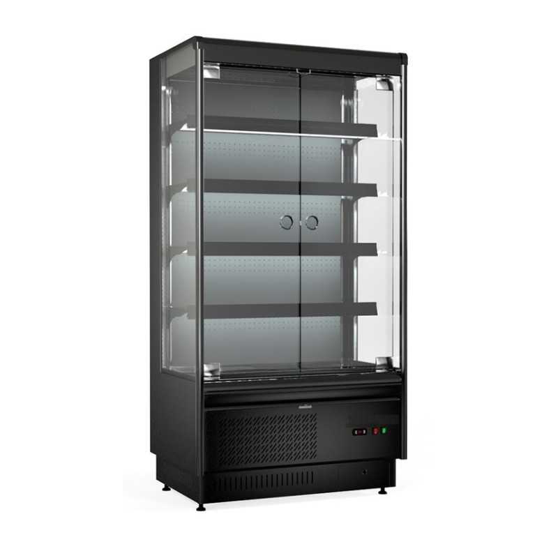 Vitrine murale noire/bleu 1230 x 725 x 1900