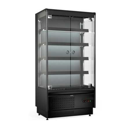 Vitrine murale noire/bleu 1230 x 725 x 1900