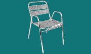 Chaise de Terrasse en Aluminium